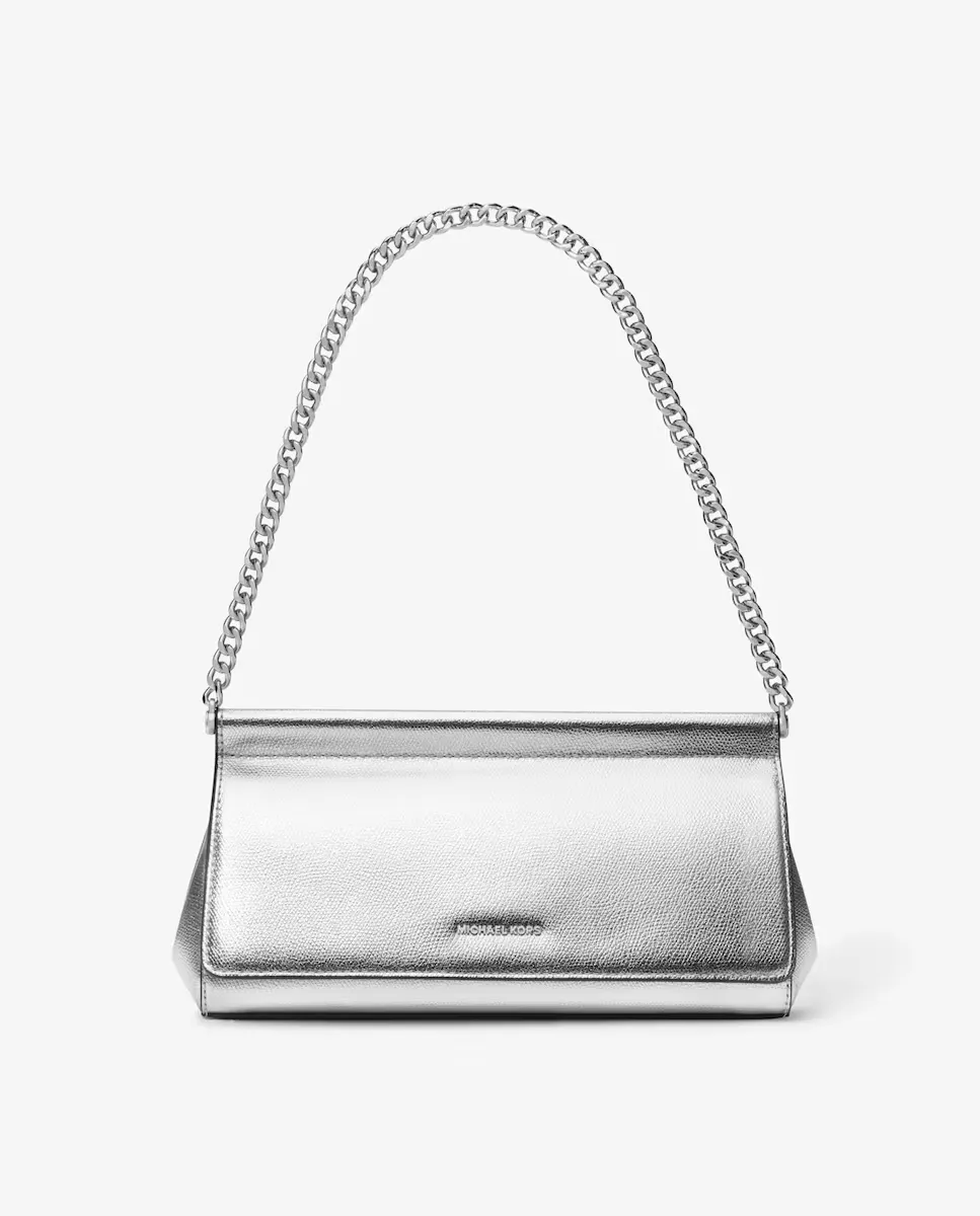 Сумка-кошелек из карминовой кожи Michael Michael Kors, серебряный
Сумка-кошелек из карминовой кожи Michael Michael Kors, серебряный