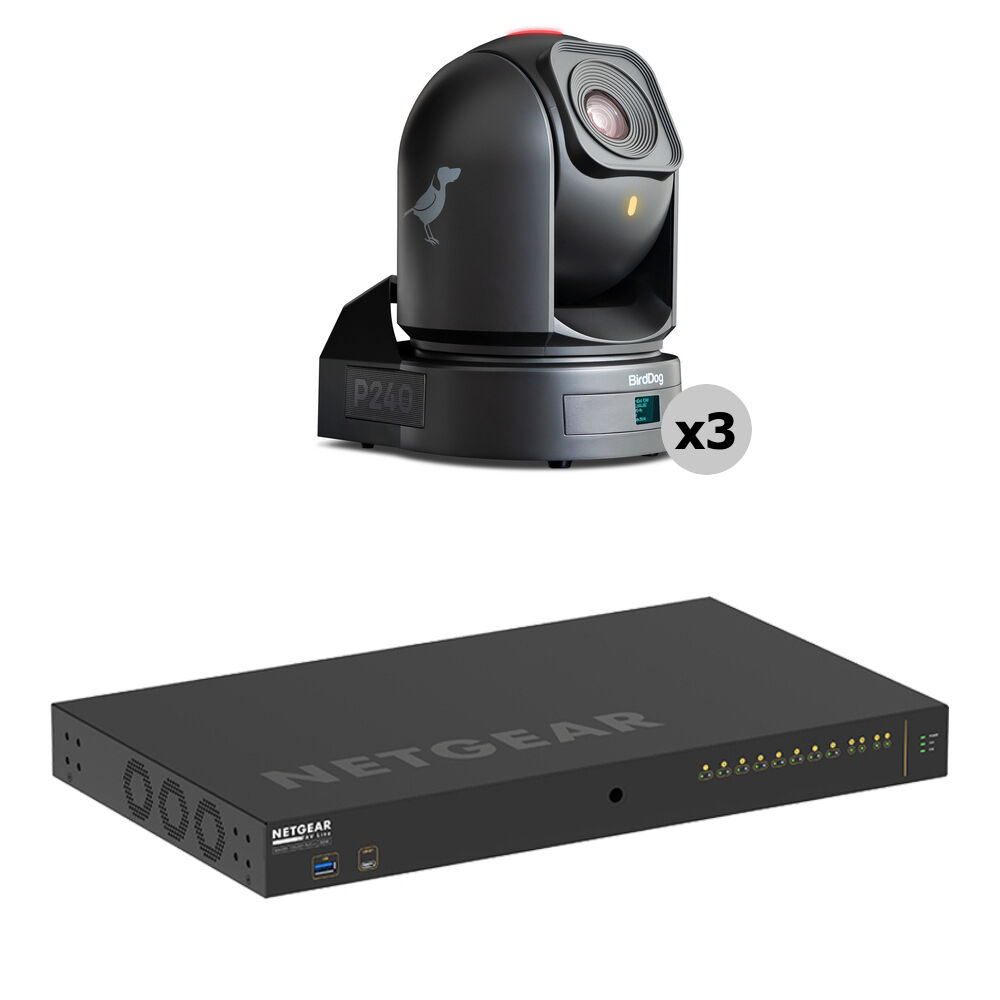 Комплект из 3 PTZ-камер BirdDog P240 + коммутатора Netgear GSM4212UX-100NAS (черный)
Комплект из 3 PTZ-камер BirdDog P240 + коммутатора Netgear GSM4212UX-100NAS (черный)