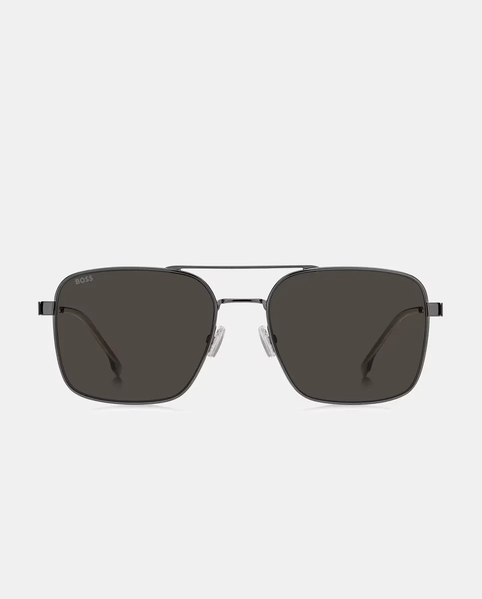Мужские прямоугольные солнцезащитные очки металлик черного цвета Boss, чёрный
Мужские прямоугольные солнцезащитные очки металлик черного цвета Boss, чёрный