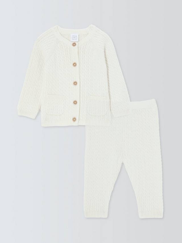 Детский комплект из вязаного кардигана и брюк John Lewis, Natural
Детский комплект из вязаного кардигана и брюк John Lewis, Natural
