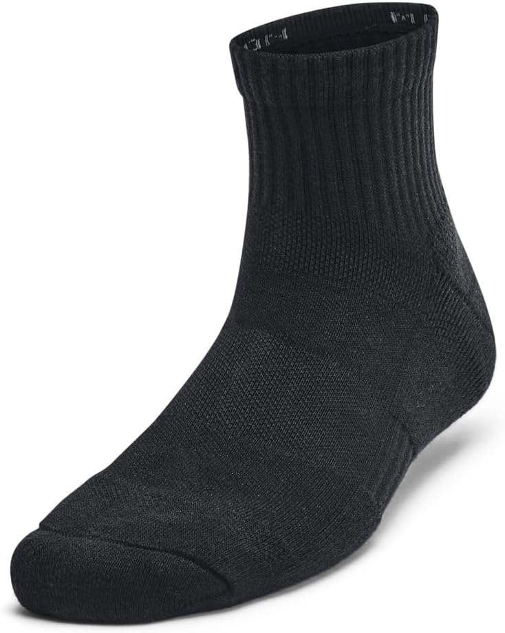 Детские тренировочные хлопковые носки Under Armour Youth Quarter (3 пары), (001) Black/Black/White
Детские тренировочные хлопковые носки Under Armour Youth Quarter (3 пары), (001) Black/Black/White