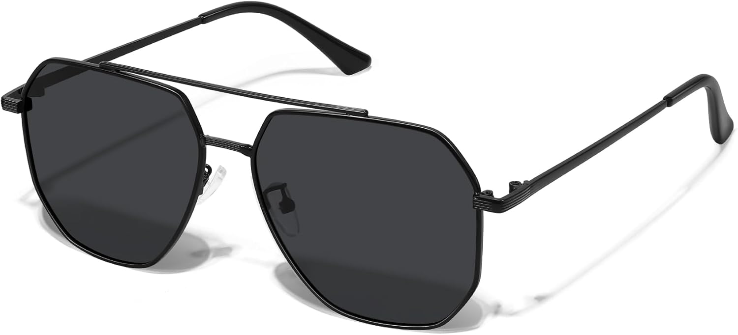 Солнцезащитные очки-авиаторы MEETSUN в стиле ретро, большие, для женщин и мужчин, поляризованные, винтажные, классические, квадратные, металлические, Black Frame/Gray Lens
Солнцезащитные очки-авиаторы MEETSUN в стиле ретро, большие, для женщин и мужчин, поляризованные, винтажные, классические, квадратные, металлические, Black Frame/Gray Lens