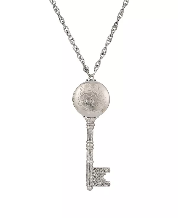Ожерелье с подвеской в виде ключа-медальона 2028, gray
Ожерелье с подвеской в виде ключа-медальона 2028, gray