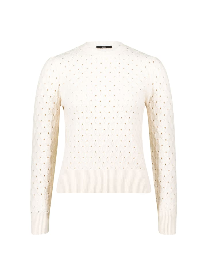 Ажурный свитер цвета яичного крема Zero
Ажурный свитер цвета яичного крема Zero