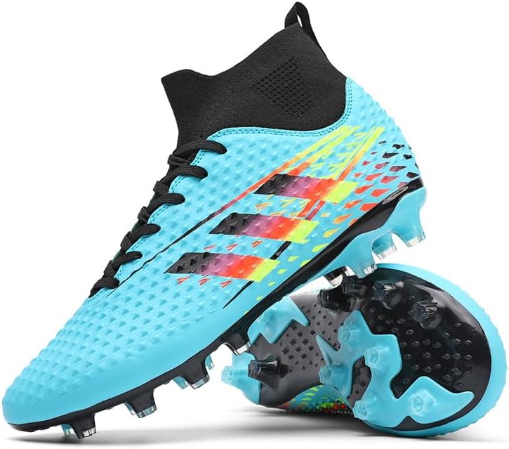 Мужские футбольные бутсы с высокой пяткой, дышащие, противоскользящие, для тренировок на уличном газоне, с шипованной подошвой, профессиональные спортивные кроссовки Zixcplaz, синий
Мужские футбольные бутсы с высокой пяткой, дышащие, противоскользящие, для тренировок на уличном газоне, с шипованной подошвой, профессиональные спортивные кроссовки Zixcplaz, синий