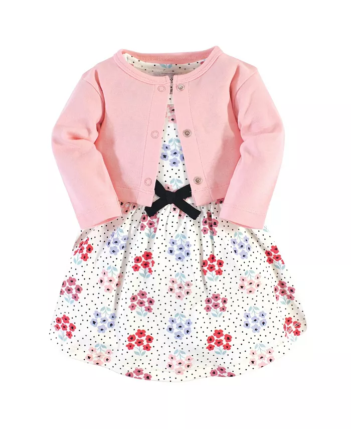 Комплект для девочек из натурального хлопка: платье и кардиган Touched By Nature, синий
Комплект для девочек из натурального хлопка: платье и кардиган Touched By Nature, синий