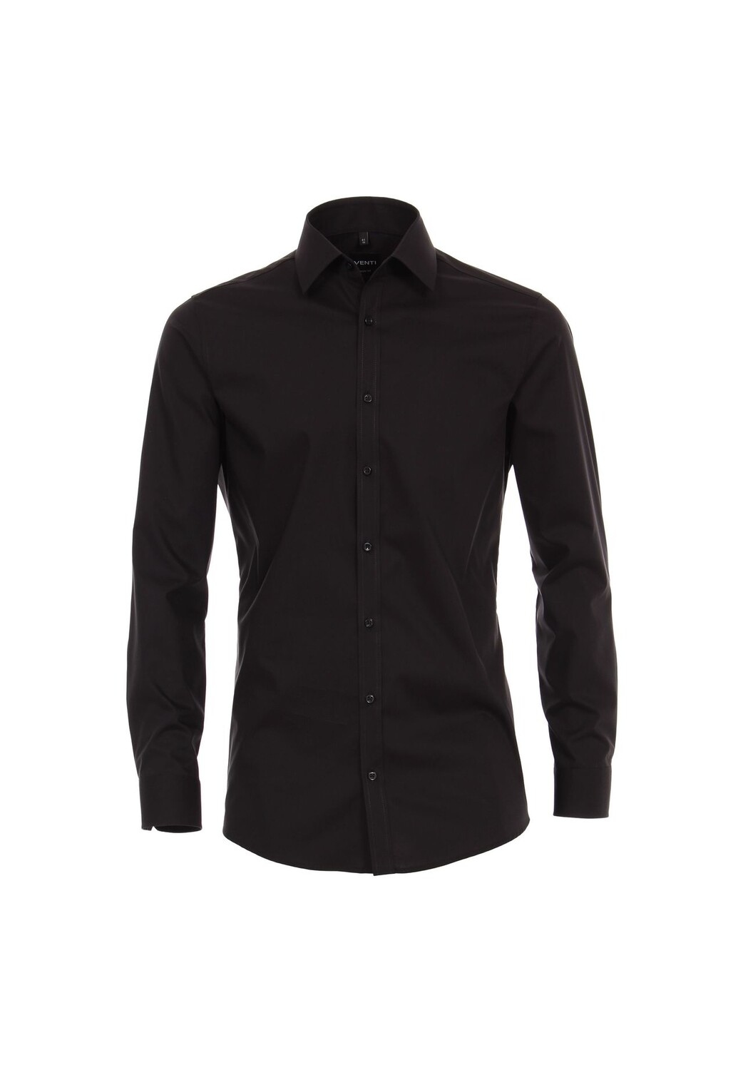 Мужская деловая рубашка однотонного кроя Venti, черный
Мужская деловая рубашка однотонного кроя Venti, черный