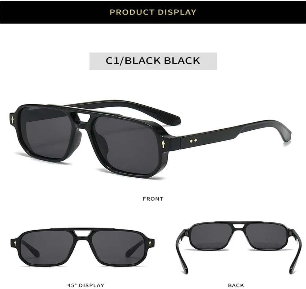 Ретро-солнцезащитные очки с двойным слоем для женщин и мужчин, модные солнцезащитные очки в трендовых цветах, защита от ультрафиолета UV400 JWMSXYQR, Black Yellow
Ретро-солнцезащитные очки с двойным слоем для женщин и мужчин, модные солнцезащитные очки в трендовых цветах, защита от ультрафиолета UV400 JWMSXYQR, Black Yellow