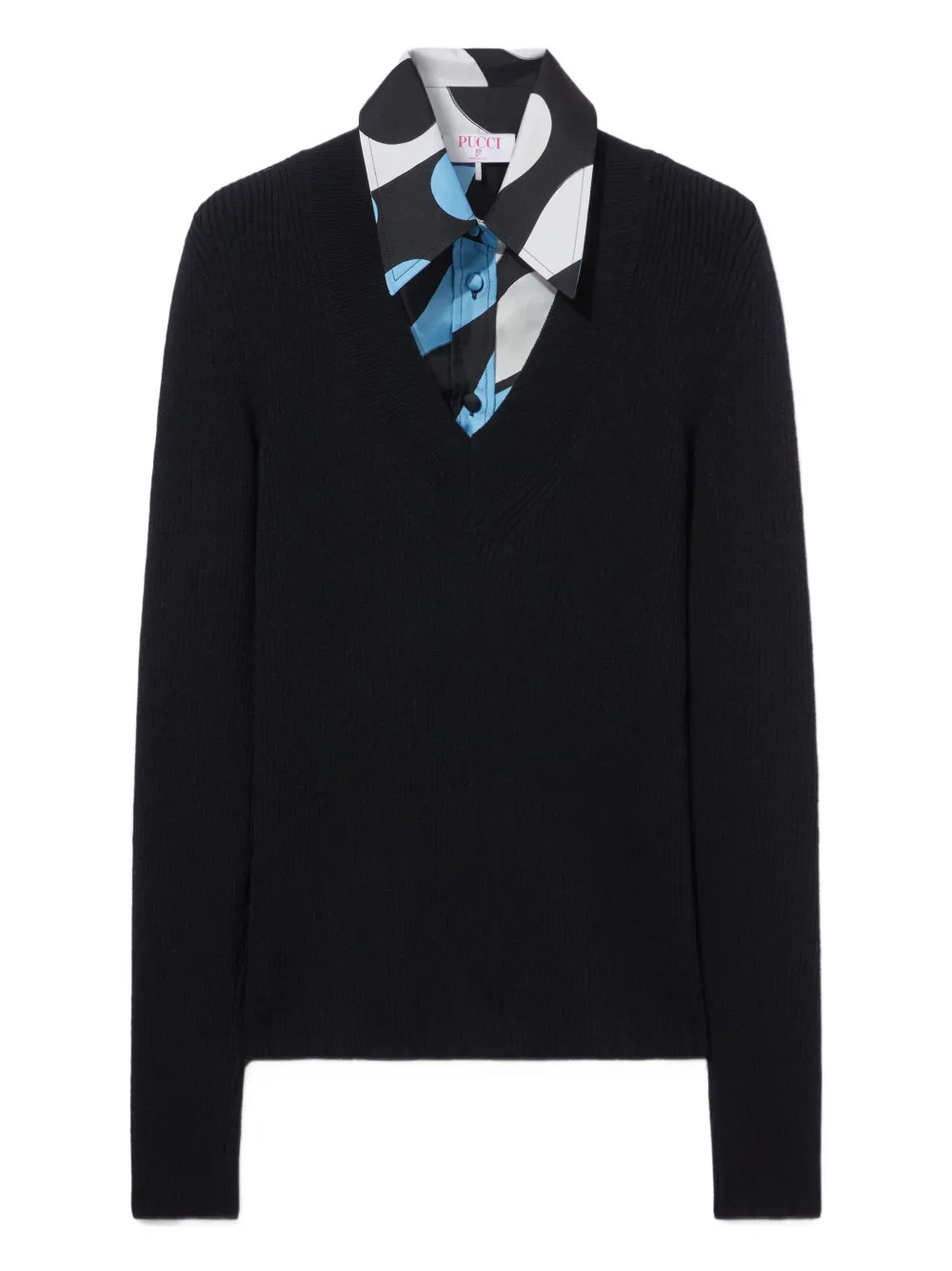 Многослойный топ Pucci, черный
Многослойный топ Pucci, черный