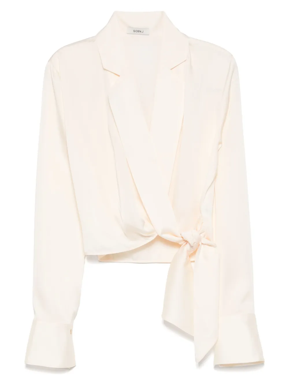 Блузка с лацканами-шалькой Goen.J, нейтральный
Блузка с лацканами-шалькой Goen.J, нейтральный