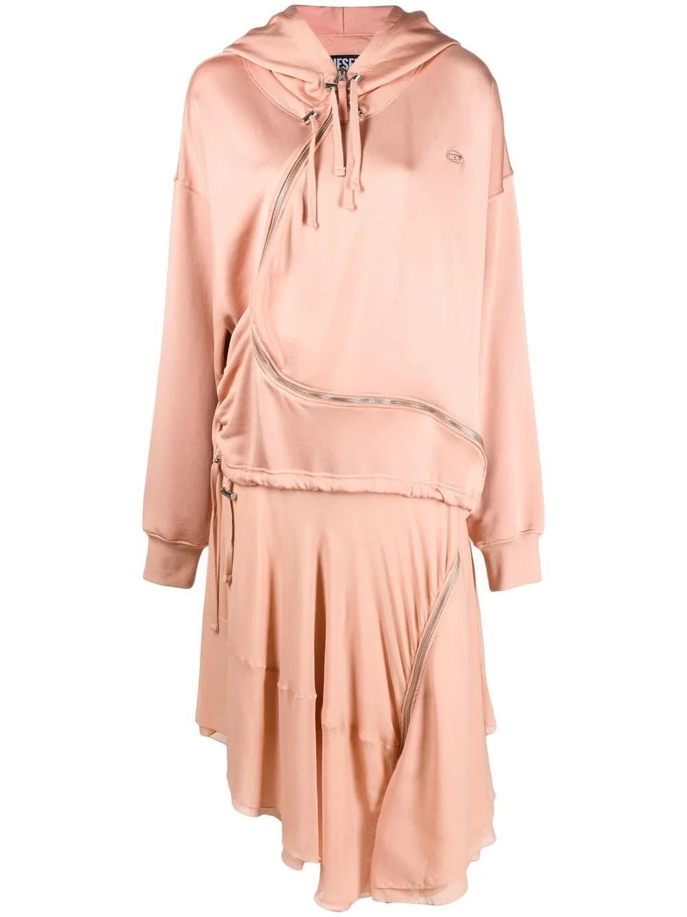 Платье-джемпер D-Abanazip асимметричного кроя Diesel, розовый
Платье-джемпер D-Abanazip асимметричного кроя Diesel, розовый