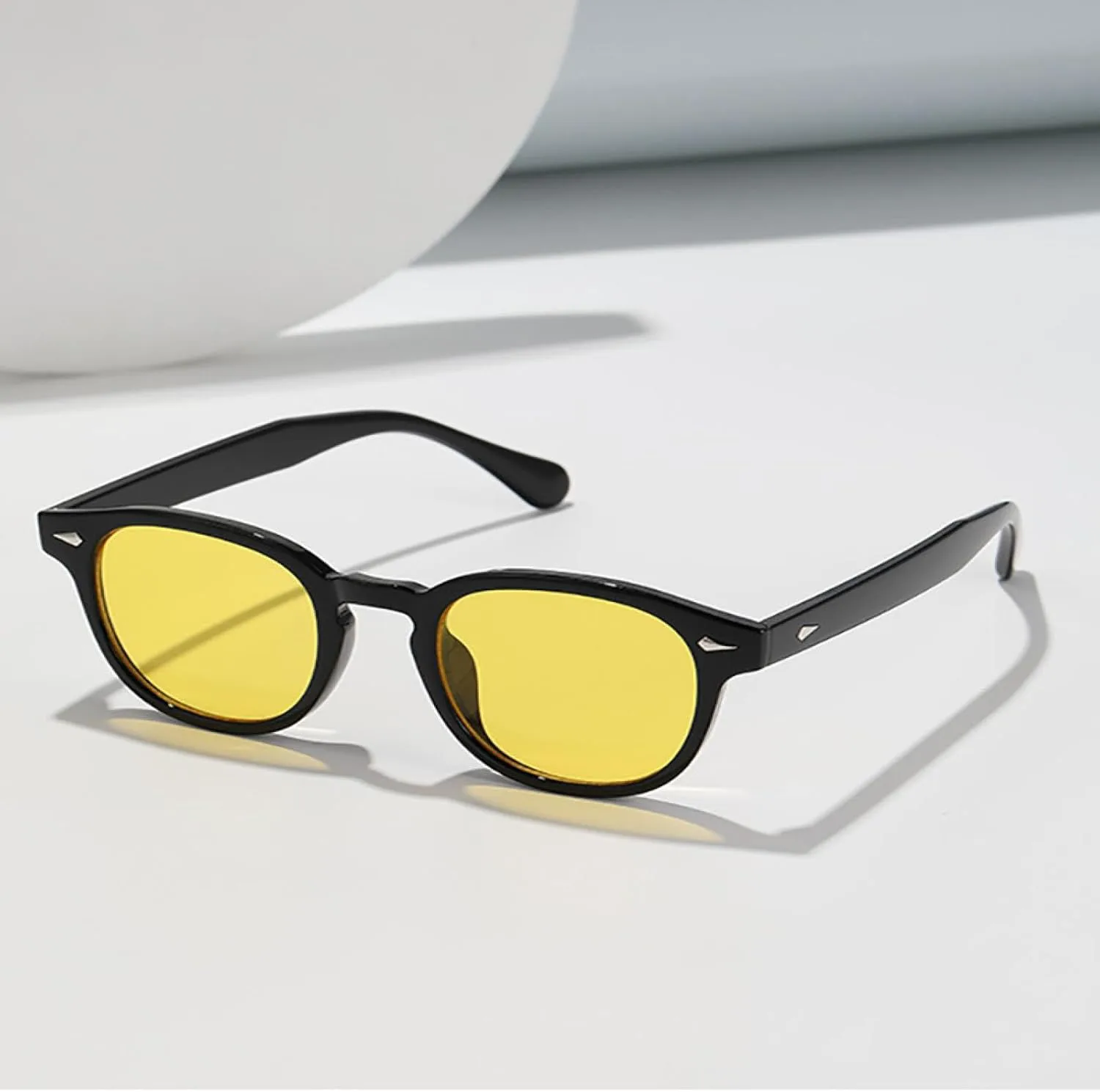 Модные овальные солнцезащитные очки для женщин в стиле ретро с заклепками, защита от УФ-излучения UV400, трендовые мужские очки HHZZYVY, Stripe Dark Green
Модные овальные солнцезащитные очки для женщин в стиле ретро с заклепками, защита от УФ-излучения UV400, трендовые мужские очки HHZZYVY, Stripe Dark Green