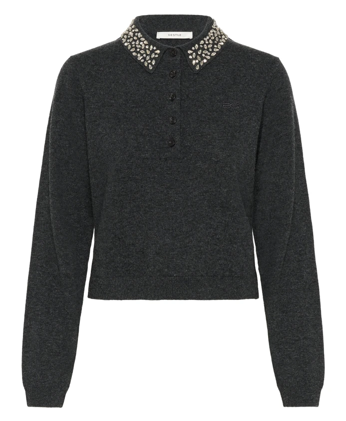 Пуловер Gzmanzi deco polo Gestuz, серый
Пуловер Gzmanzi deco polo Gestuz, серый