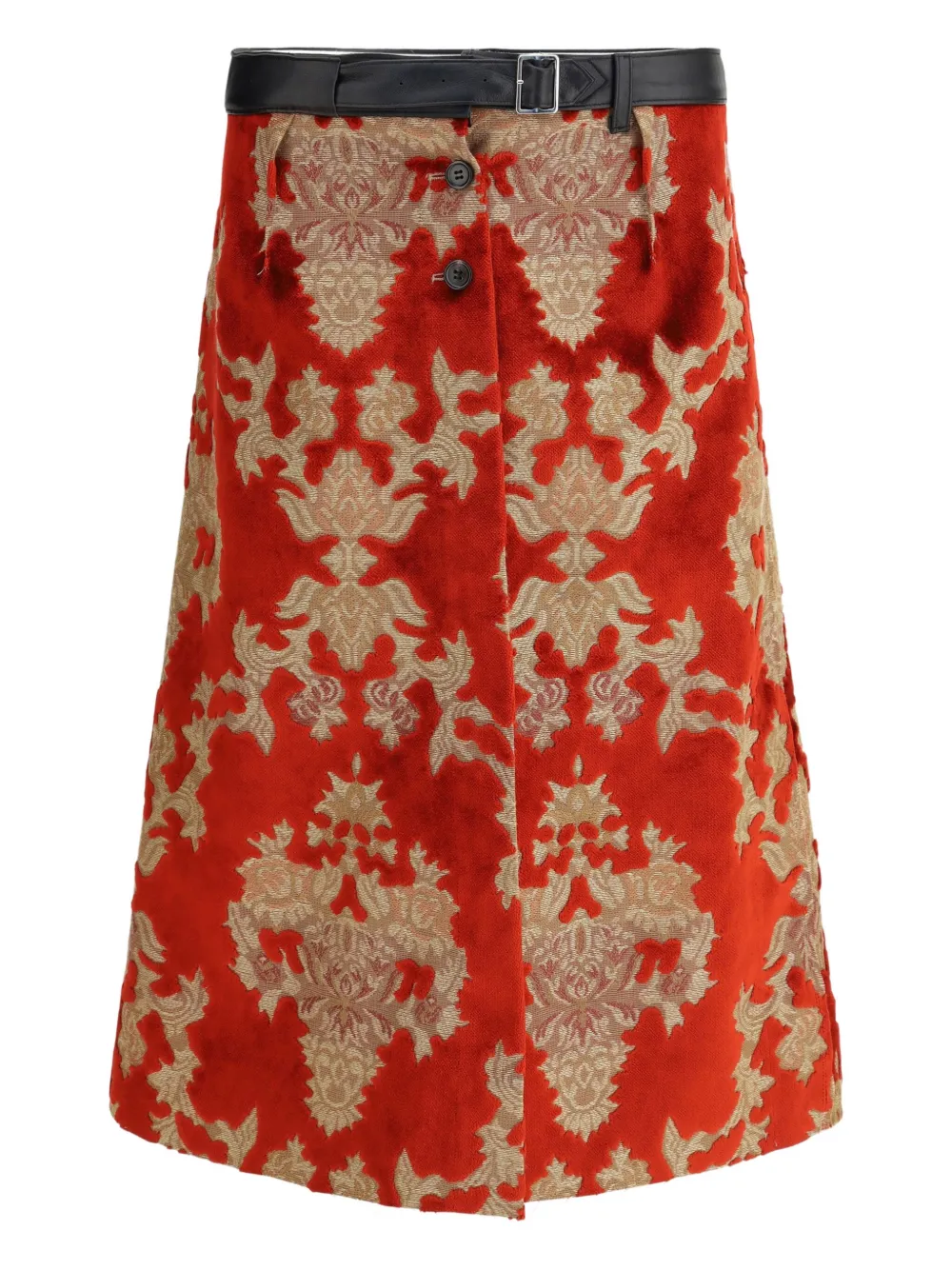 Юбка с кожаной отделкой Undercover, красный
Юбка с кожаной отделкой Undercover, красный