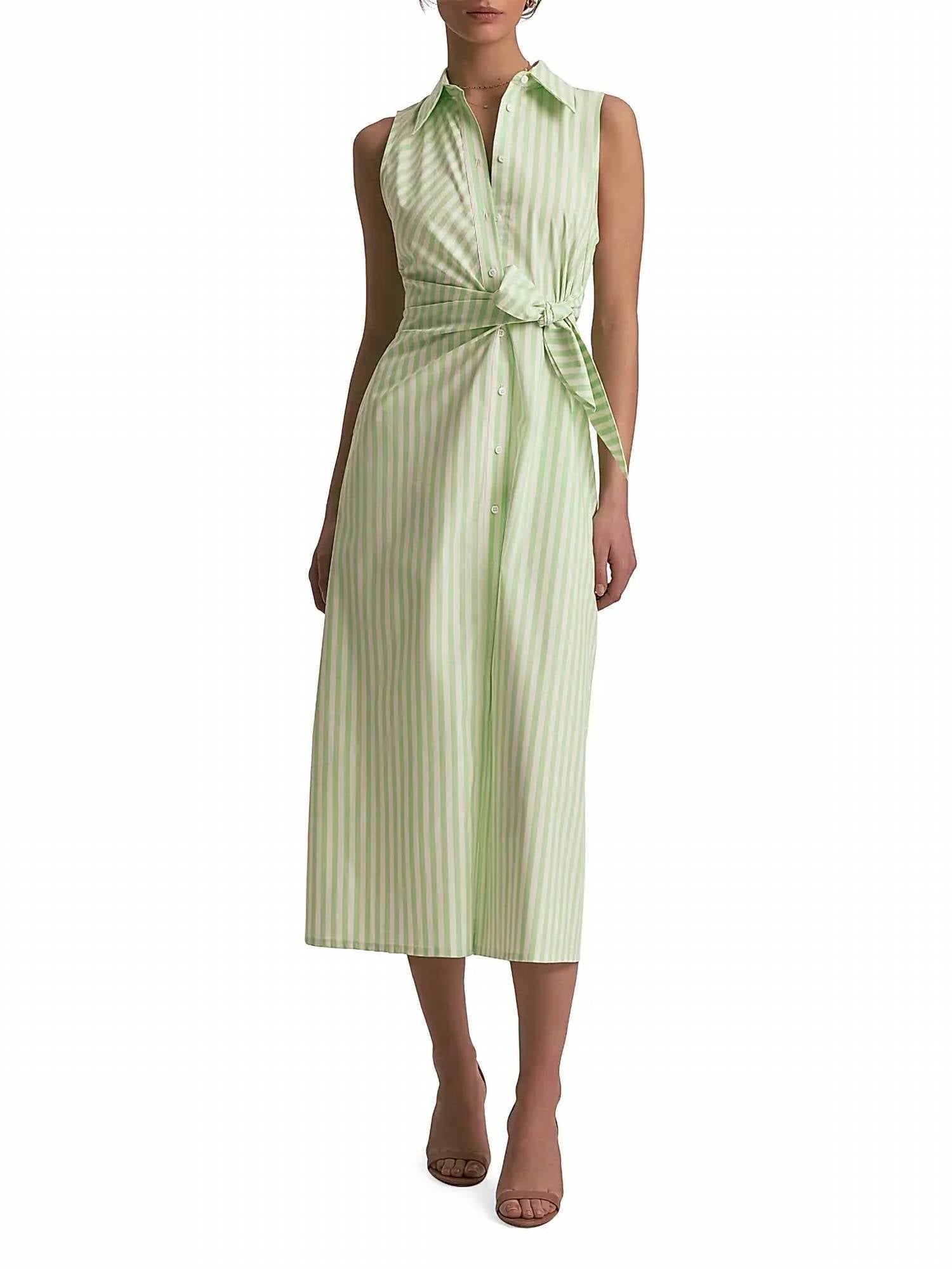 Хорошее поведение Платье-миди на пуговицах в полоску киви и айвори Favorite Daughter, слоновая кость
Хорошее поведение Платье-миди на пуговицах в полоску киви и айвори Favorite Daughter, слоновая кость