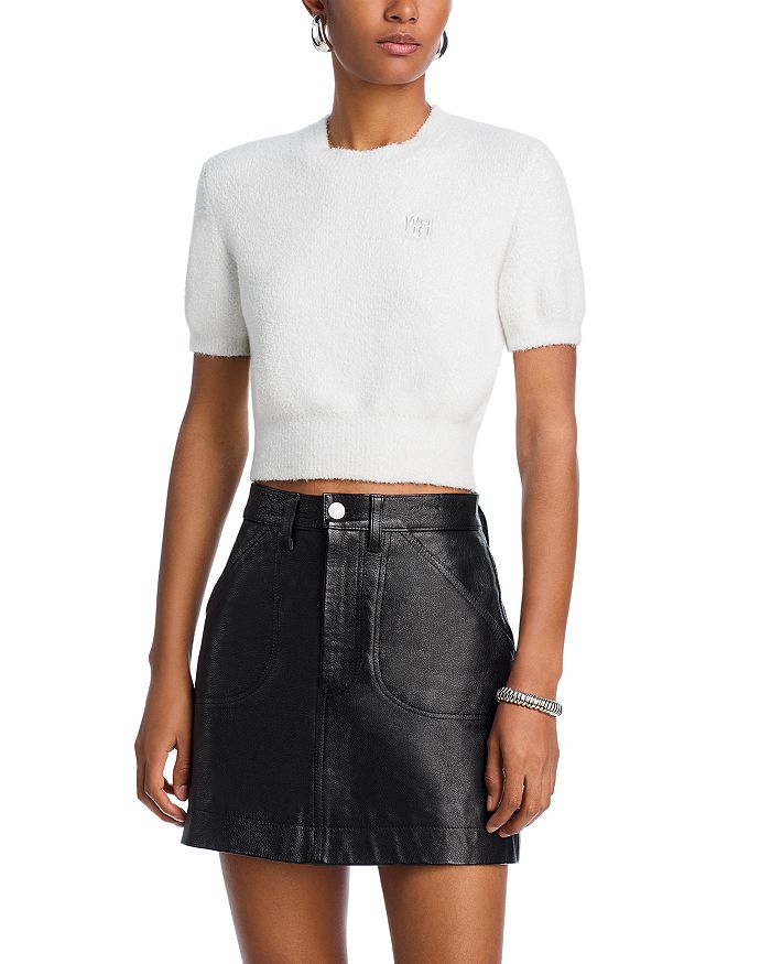 Укороченный свитер alexanderwang.t, белый
Укороченный свитер alexanderwang.t, белый