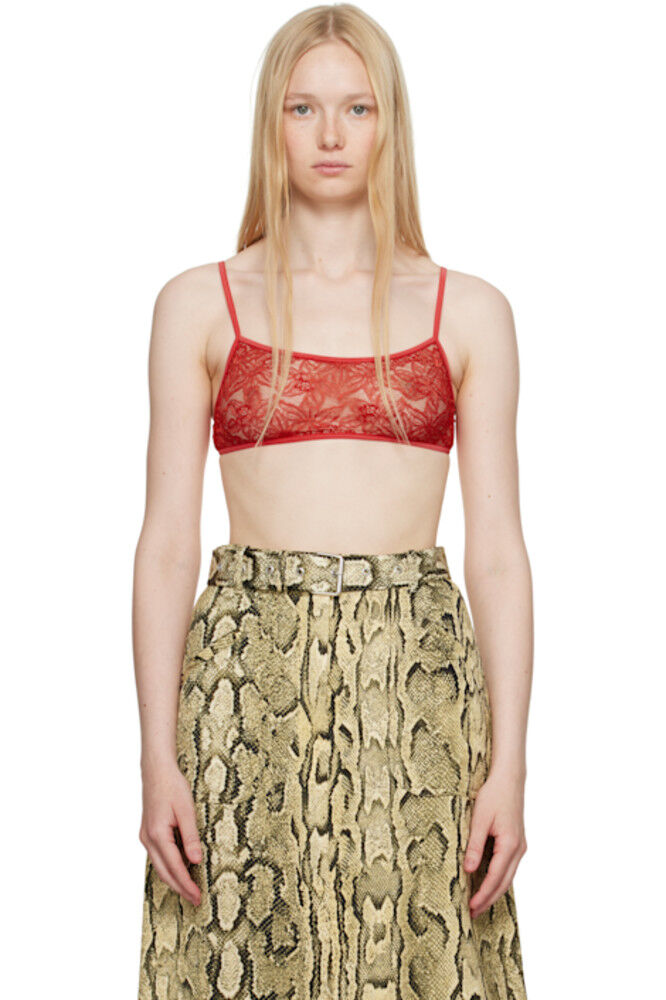 Красный облегающий бюстгальтер-бралетт Dries Van Noten
Красный облегающий бюстгальтер-бралетт Dries Van Noten