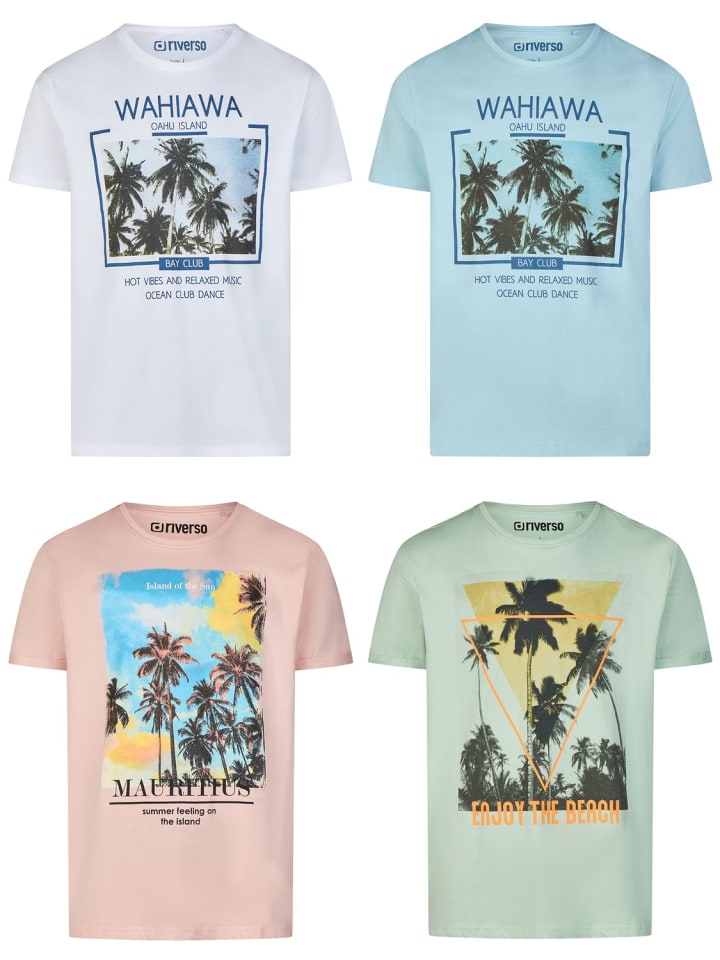 Набор из 4 разноцветных футболок RIVLukas
Набор из 4 разноцветных футболок RIVLukas