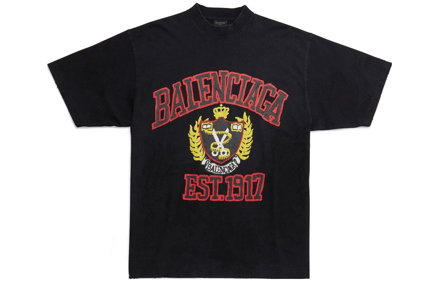 Футболка женская Balenciaga College с фирменным принтом, черный
Футболка женская Balenciaga College с фирменным принтом, черный