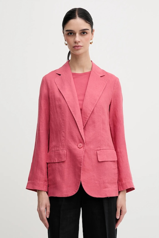 Льняной пиджак Sisley, розовый
Льняной пиджак Sisley, розовый