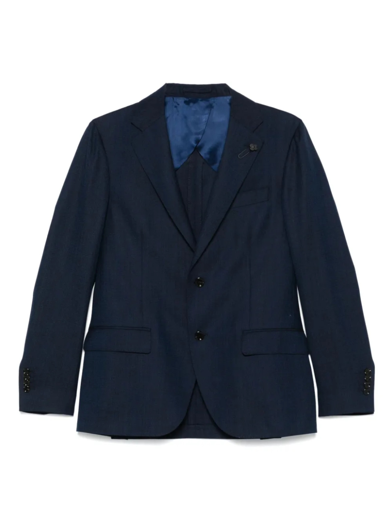 Блейзер с брошью Lardini, синий
Блейзер с брошью Lardini, синий