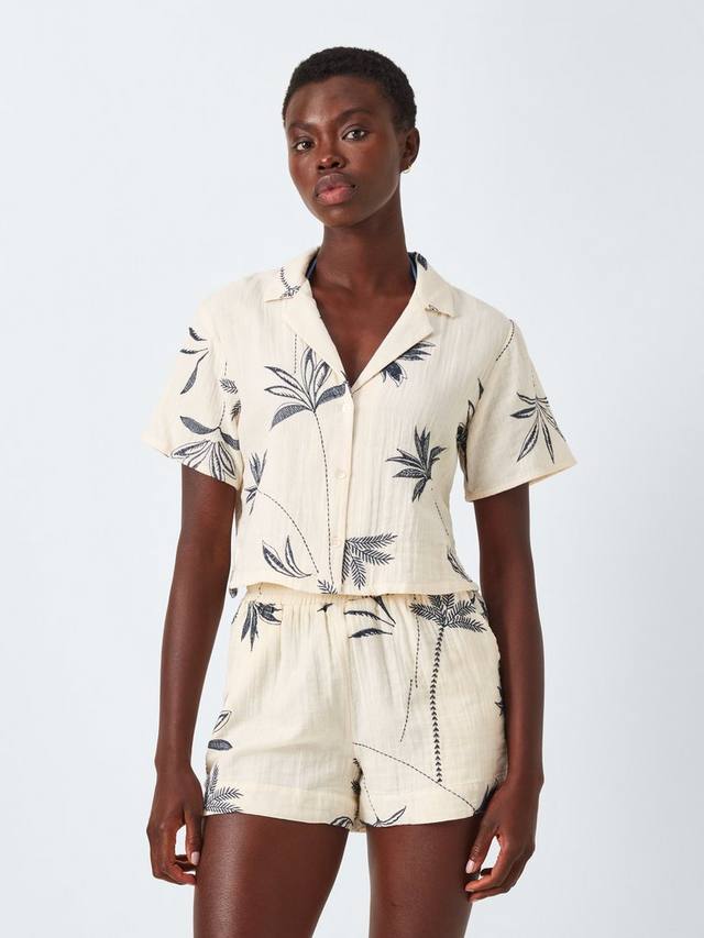 Пальмовая вышивка на бокси-рубашке John Lewis, Cream/Multi
Пальмовая вышивка на бокси-рубашке John Lewis, Cream/Multi
