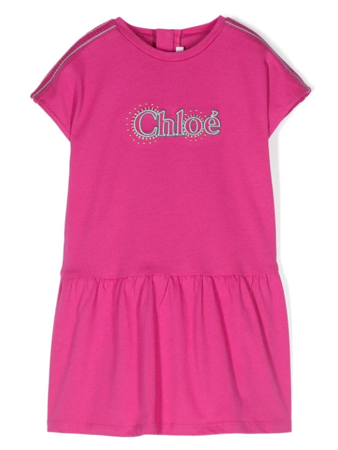 Chloé Kids платье с вышитым логотипом, розовый
Chloé Kids платье с вышитым логотипом, розовый