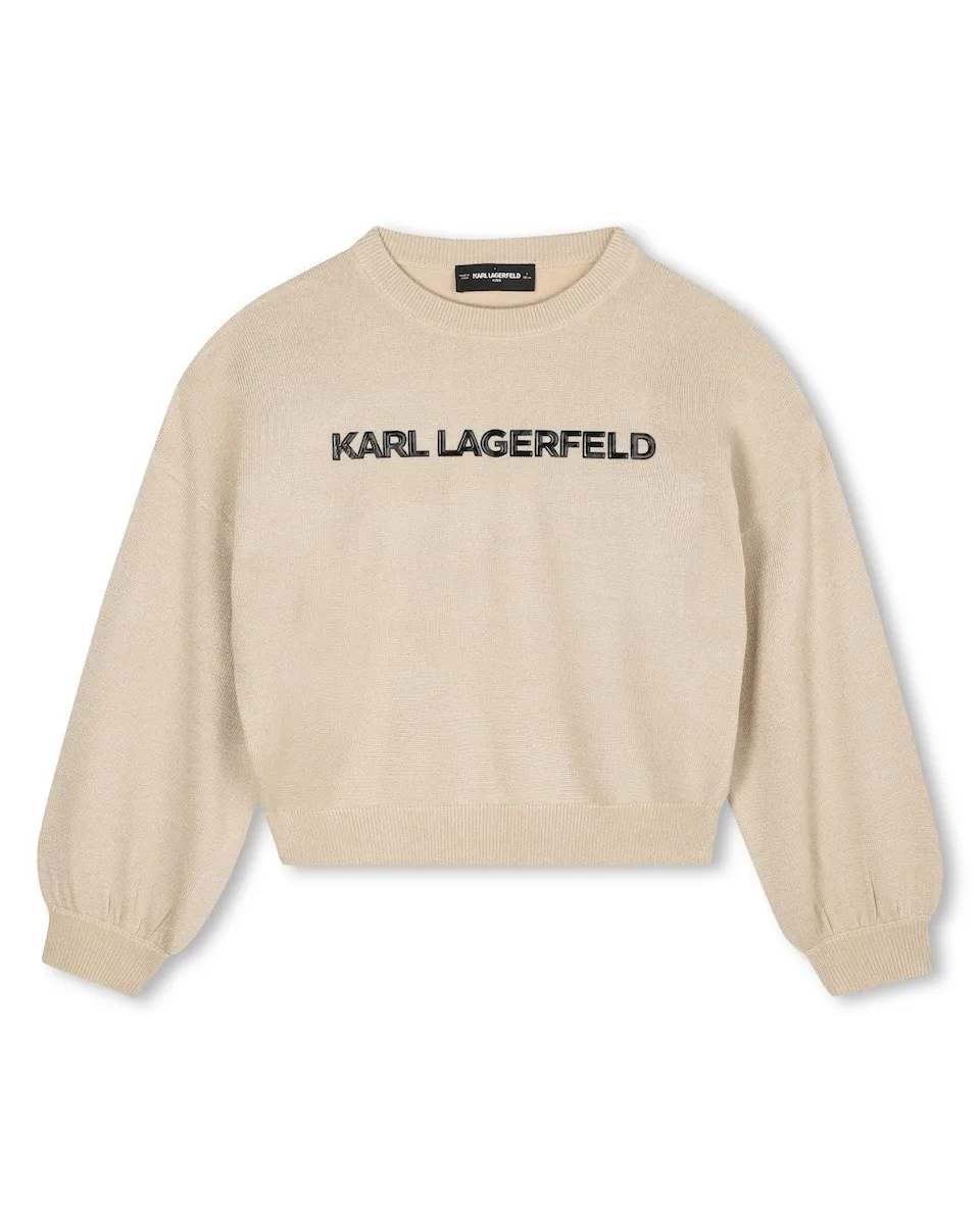 Детский свитер для девочки желтого цвета с длинными рукавами Karl Lagerfeld Kids
Детский свитер для девочки желтого цвета с длинными рукавами Karl Lagerfeld Kids