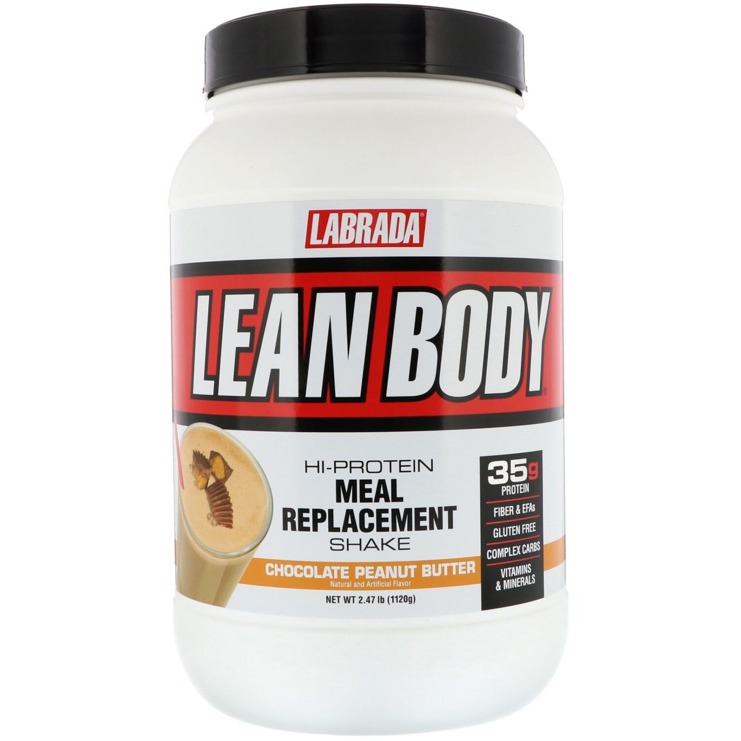 Labrada Nutrition Lean Body высокопротиеновый коктейль вкус шоколадно-арахисового масла 2,47 фунта (1120 г)
Labrada Nutrition Lean Body высокопротиеновый коктейль вкус шоколадно-арахисового масла 2,47 фунта (1120 г)