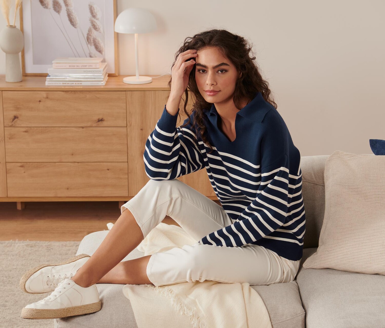 Вязаный свитер с воротником Tchibo
Вязаный свитер с воротником Tchibo