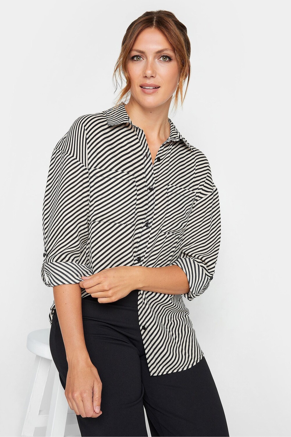 Полосатая рубашка Long Tall Sally, черный
Полосатая рубашка Long Tall Sally, черный