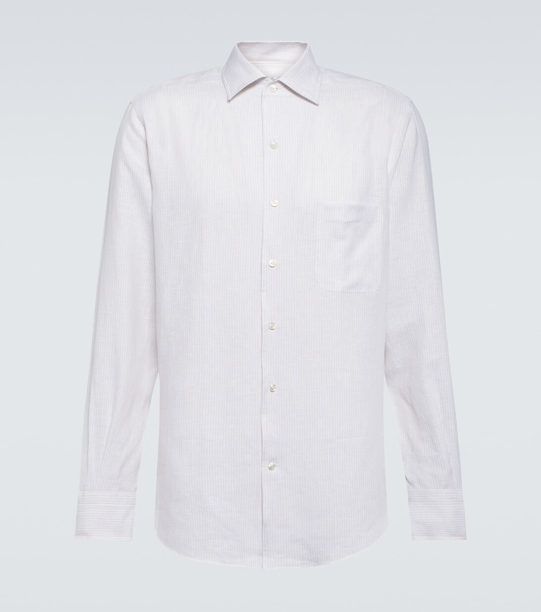 Полосатая льняная рубашка André Loro Piana, бежевый
Полосатая льняная рубашка André Loro Piana, бежевый