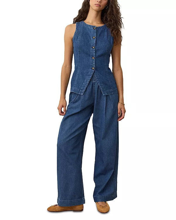 Джинсовый жилет Чарли Marine Layer, синий
Джинсовый жилет Чарли Marine Layer, синий