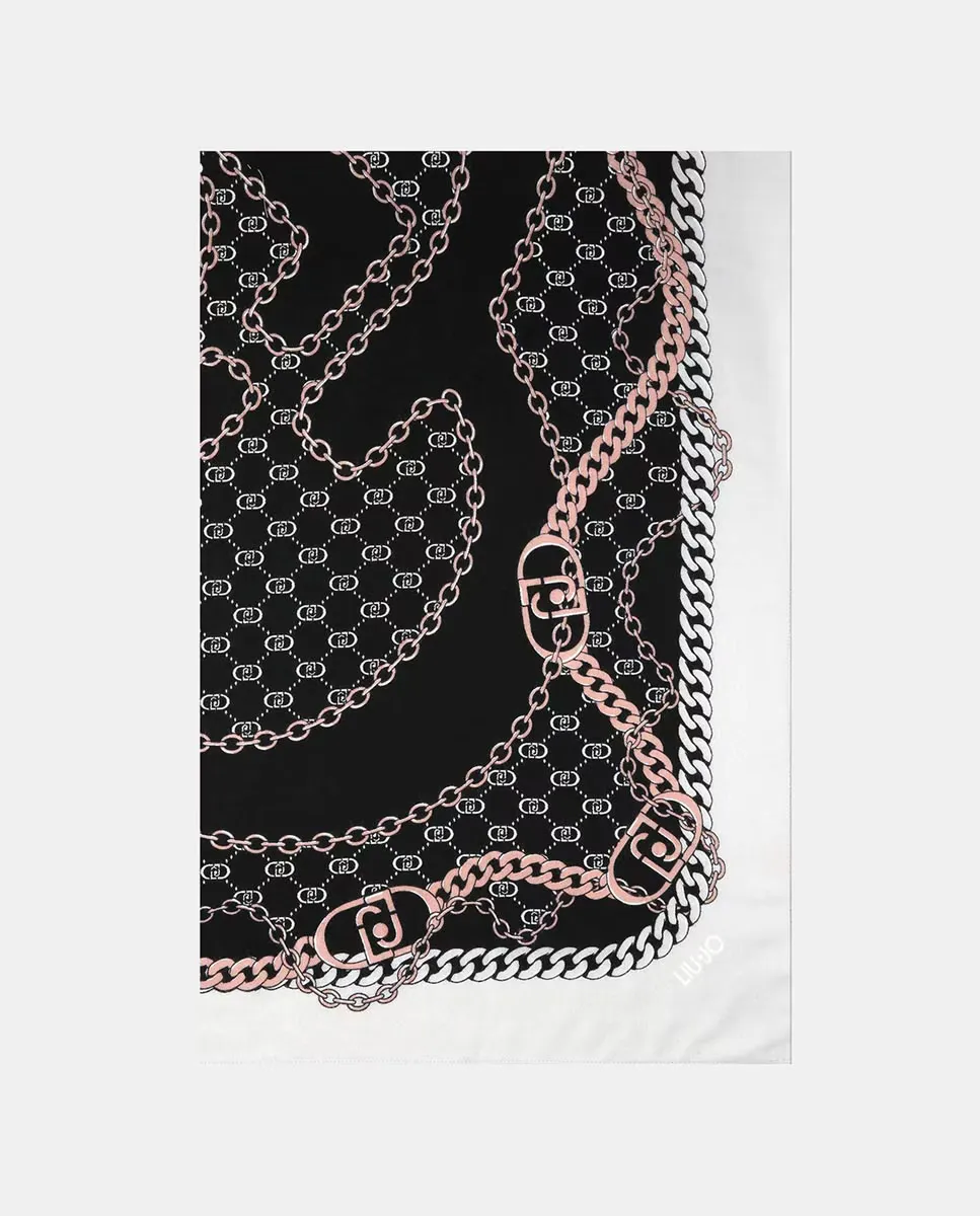 Шарф с принтом "цепи" LIUJO, черный
Шарф с принтом "цепи" LIUJO, черный