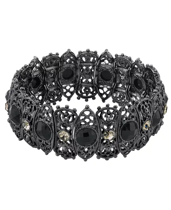 Черный эластичный браслет 2028, black
Черный эластичный браслет 2028, black