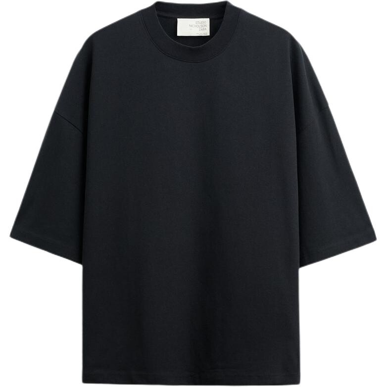 Футболка мужская черная Zara, черный
Футболка мужская черная Zara, черный