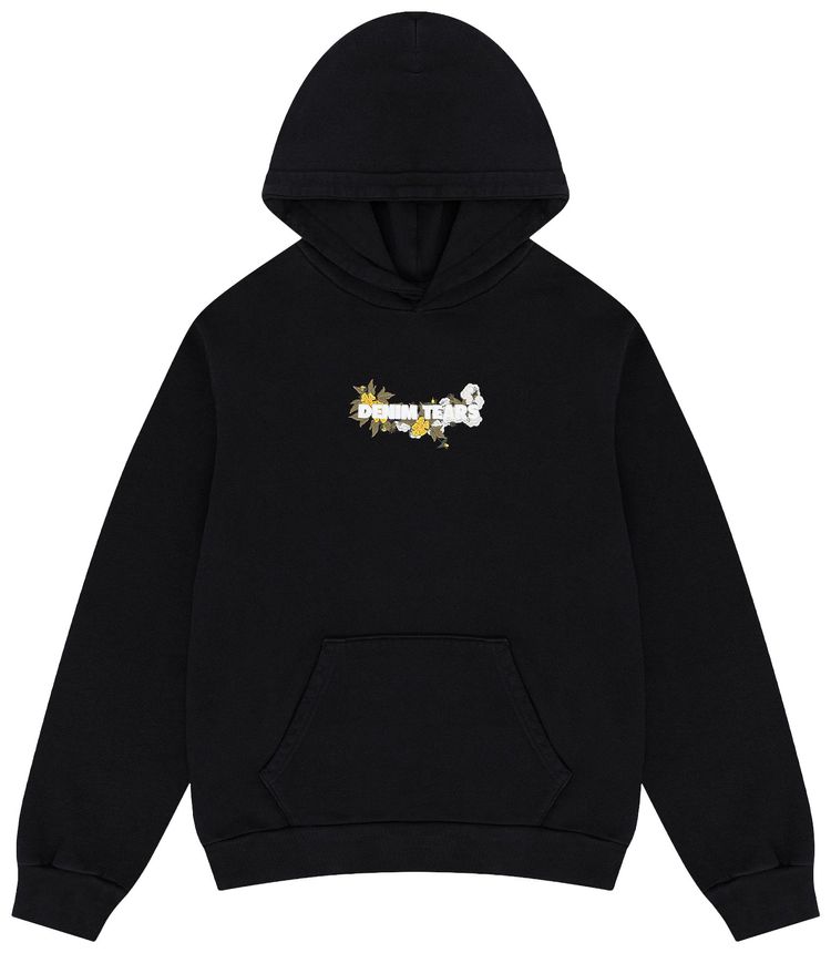 Худи Denim Tears с вышитым цветочным логотипом, черный
Худи Denim Tears с вышитым цветочным логотипом, черный