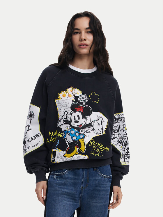 Толстовка обычного кроя Minnie 25SWSK25 Desigual, черный 
Толстовка обычного кроя Minnie 25SWSK25 Desigual, черный
