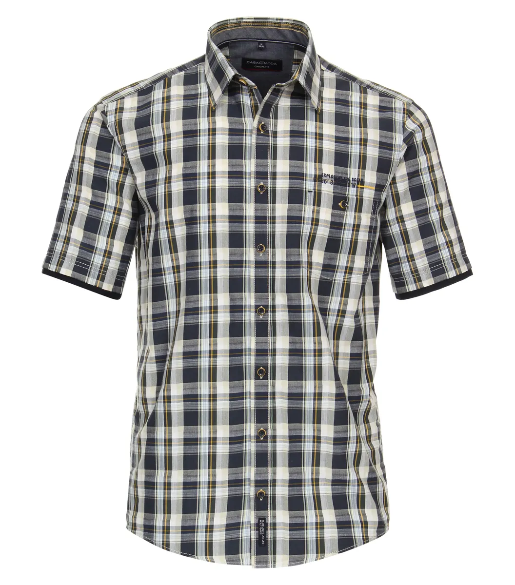 Рубашка CASAMODA с короткими рукавами "Повседневная рубашка CASAMODA с короткими рукавами в клетку ", синий
Рубашка CASAMODA с короткими рукавами "Повседневная рубашка CASAMODA с короткими рукавами в клетку ", синий