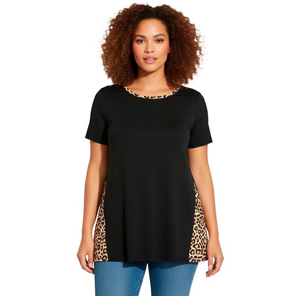 Женская туника с круглым вырезом plus size Avenue, Mocha Graphic Animal
Женская туника с круглым вырезом plus size Avenue, Mocha Graphic Animal