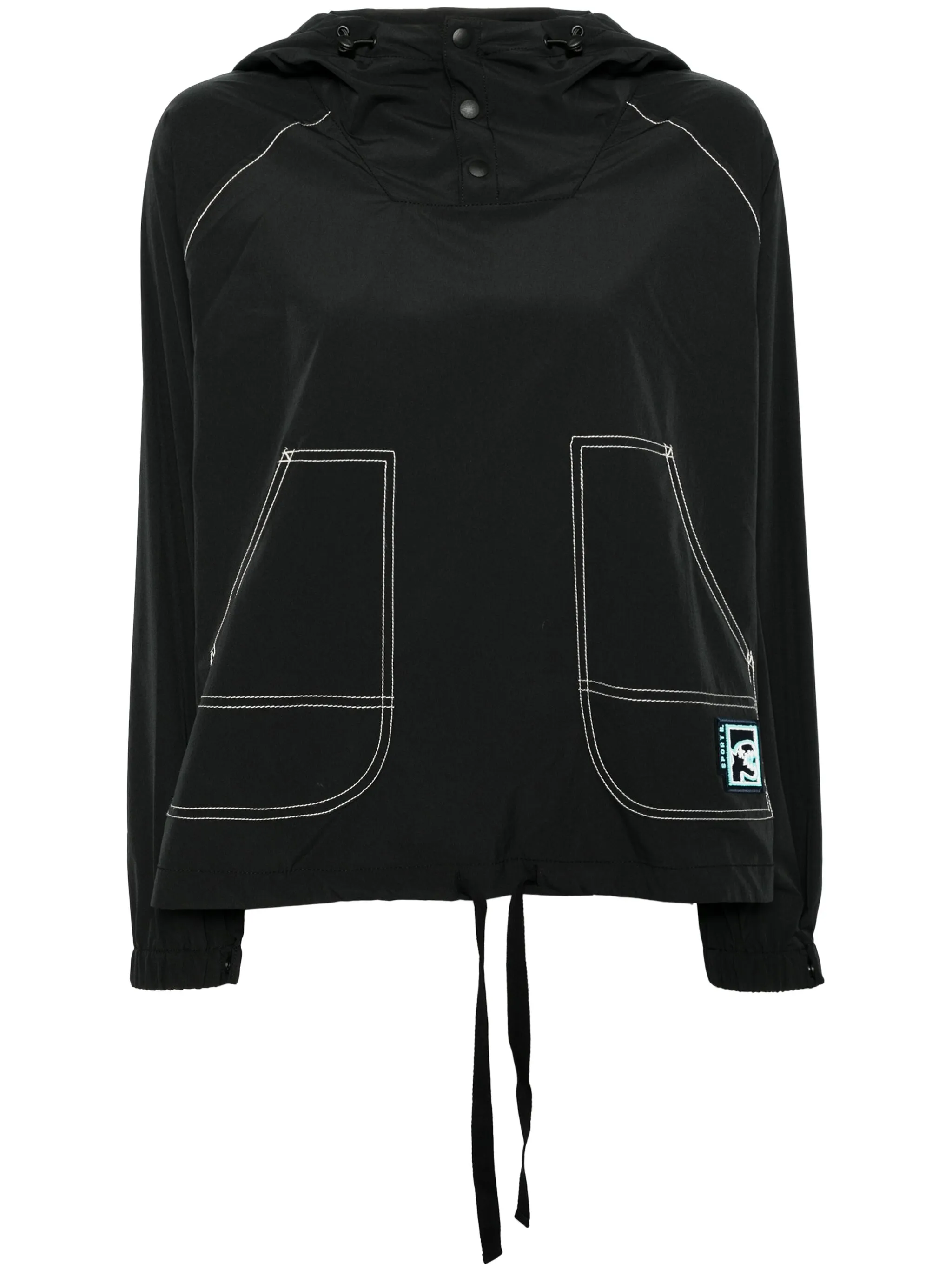 Топ с капюшоном и нашивкой-логотипом Sport B. By Agnès B., черный
Топ с капюшоном и нашивкой-логотипом Sport B. By Agnès B., черный