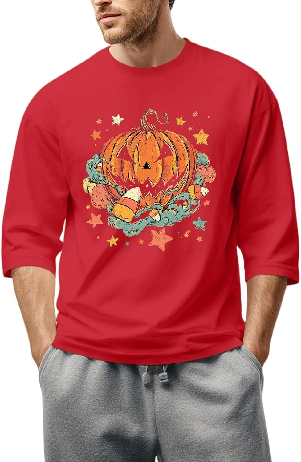 Футболка для мужчин Casual с 3/4 рукавом и 2D принтом Kvsozwuty
Футболка для мужчин Casual с 3/4 рукавом и 2D принтом Kvsozwuty