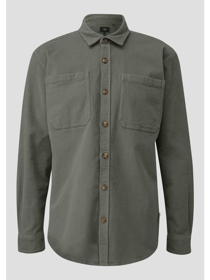 Рубашка 7929_оливково-зеленого цвета QS
Рубашка 7929_оливково-зеленого цвета QS