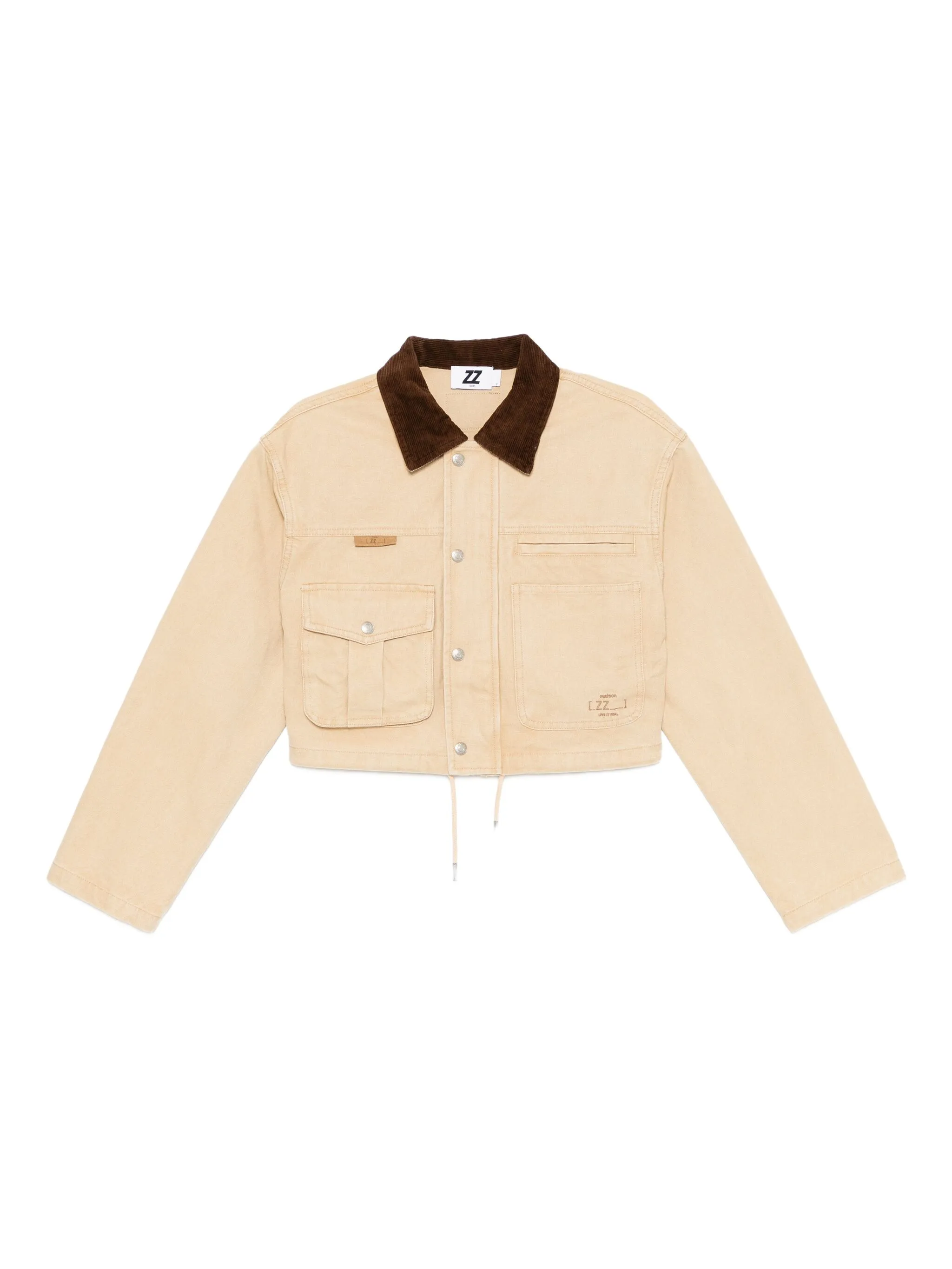 Куртка с вышитым логотипом Izzue, бежевый
Куртка с вышитым логотипом Izzue, бежевый