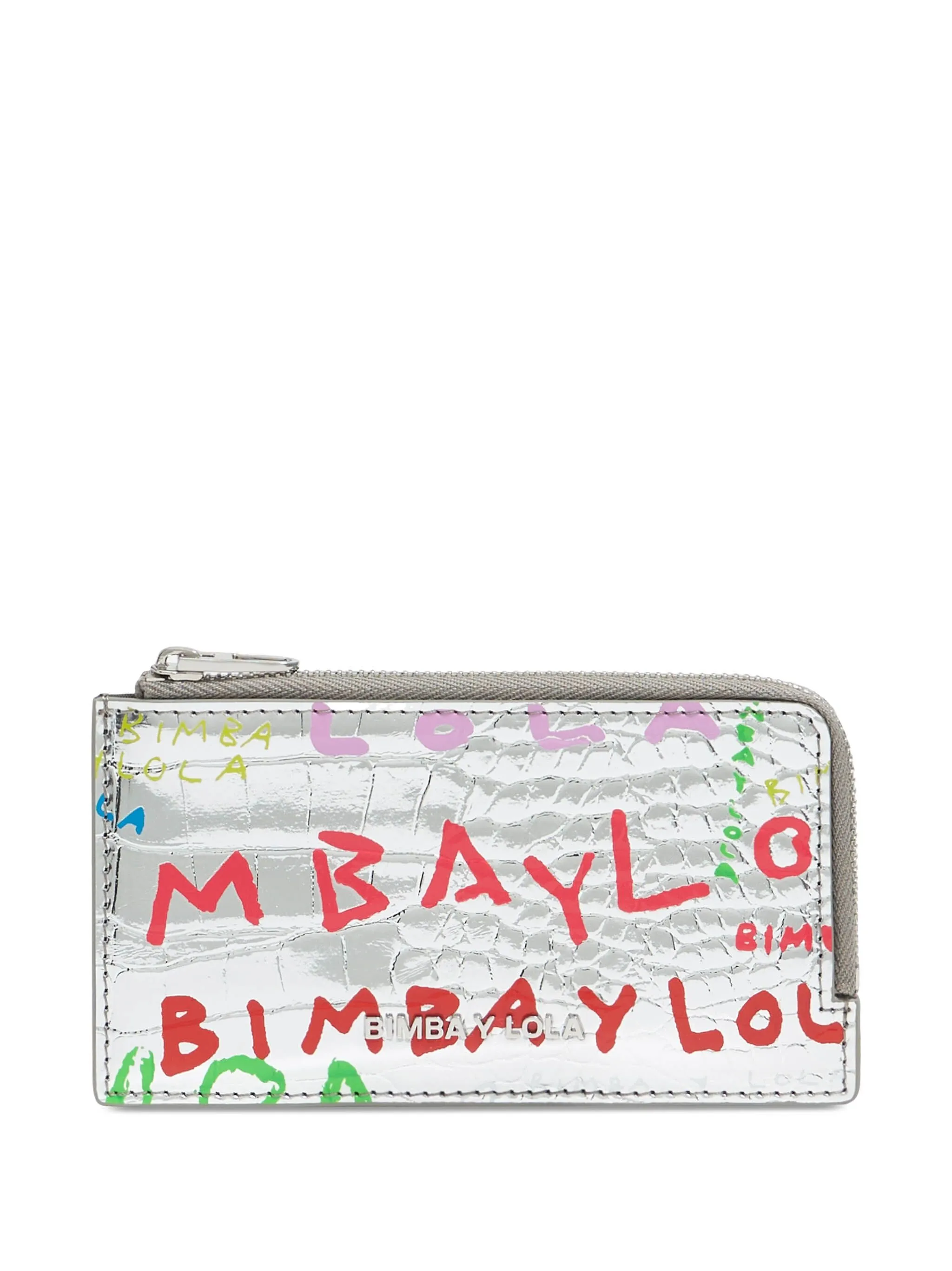Картхолдер с тиснением под кожу крокодила Bimba Y Lola, серебристый
Картхолдер с тиснением под кожу крокодила Bimba Y Lola, серебристый