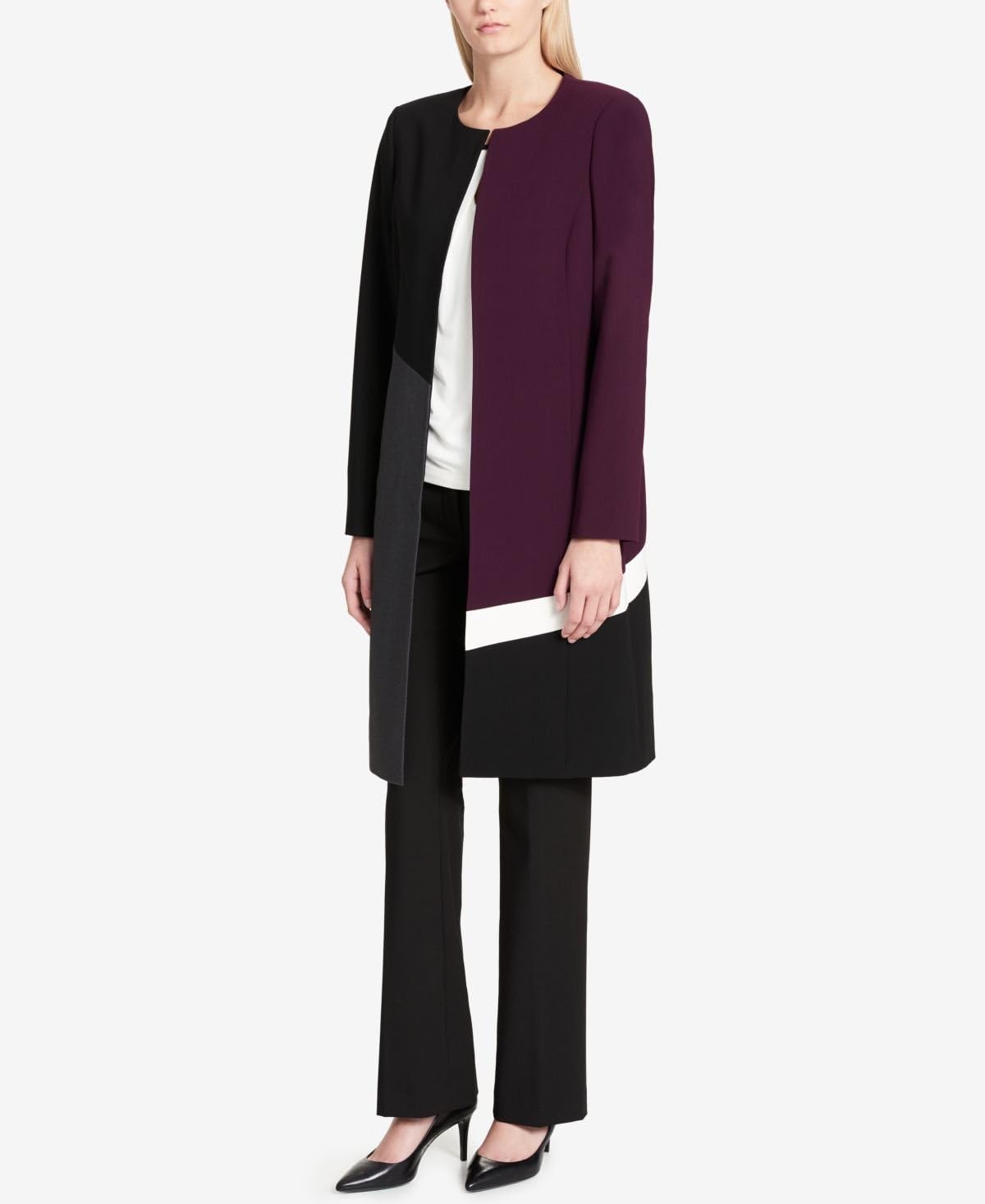 Calvin Klein Кремово-угольно-черная куртка-топ с цветными блоками 2
Calvin Klein Кремово-угольно-черная куртка-топ с цветными блоками 2