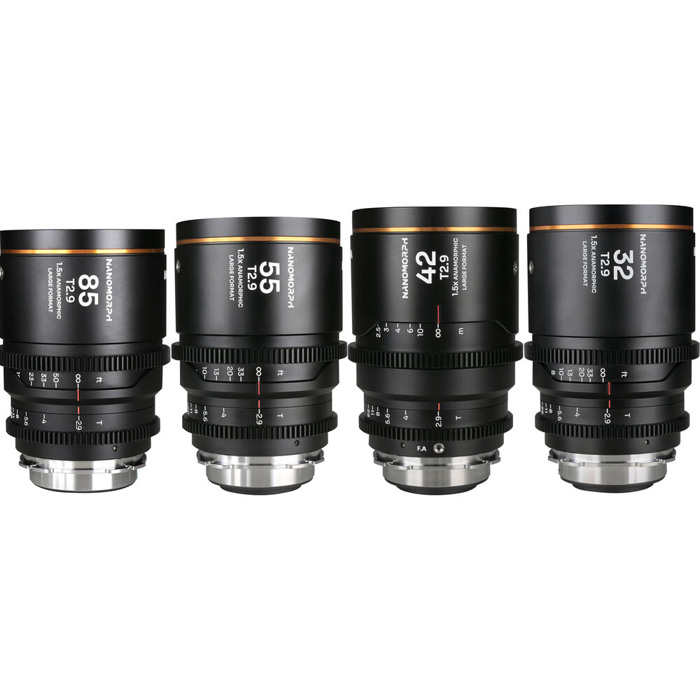 Комплект из 4 анаморфотных объективов Venus Optics Laowa Nanomorph T2.9 1.5x LF (ARRI PL/Canon EF, Amber Flare)
Комплект из 4 анаморфотных объективов Venus Optics Laowa Nanomorph T2.9 1.5x LF (ARRI PL/Canon EF, Amber Flare)