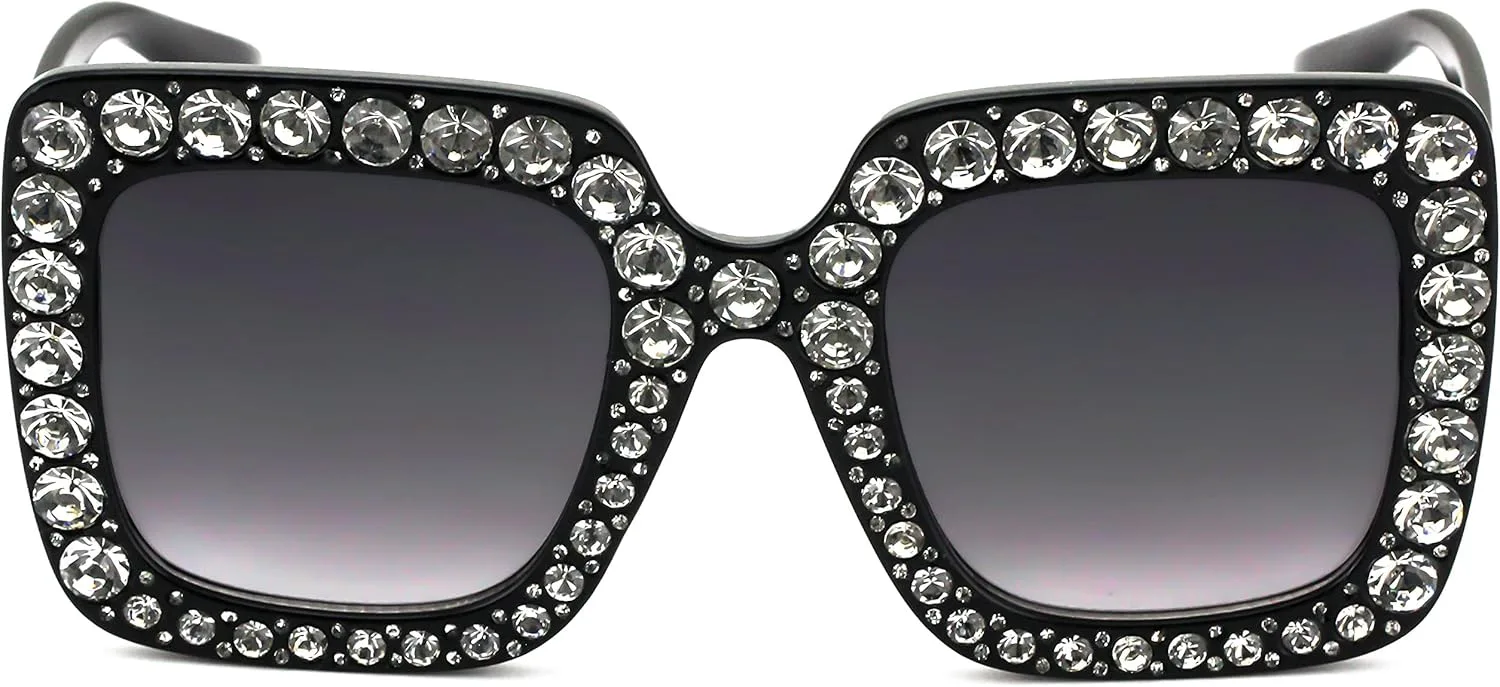 Безупречные солнцезащитные очки большого размера в квадратной оправе, украшенные стразами и кристаллами, для женщин FLAWLESS EYEWEAR, 2 Pack: Black and Green
Безупречные солнцезащитные очки большого размера в квадратной оправе, украшенные стразами и кристаллами, для женщин FLAWLESS EYEWEAR, 2 Pack: Black and Green