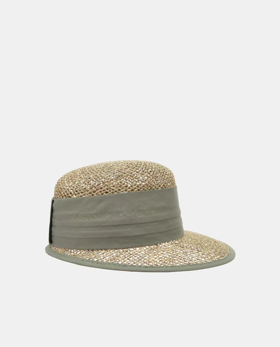 Кепка из натурального волокна с лентой и отделкой цвета хаки Seeberger
Кепка из натурального волокна с лентой и отделкой цвета хаки Seeberger