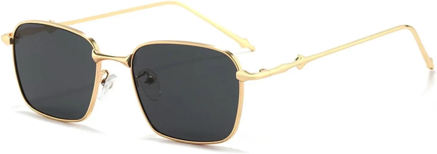 Прямоугольные солнцезащитные очки для женщин, металлическая оправа, винтажные градиентные очки для мужчин, защита от УФ-излучения UV400 TVTBBVV, Gold Black
Прямоугольные солнцезащитные очки для женщин, металлическая оправа, винтажные градиентные очки для мужчин, защита от УФ-излучения UV400 TVTBBVV, Gold Black